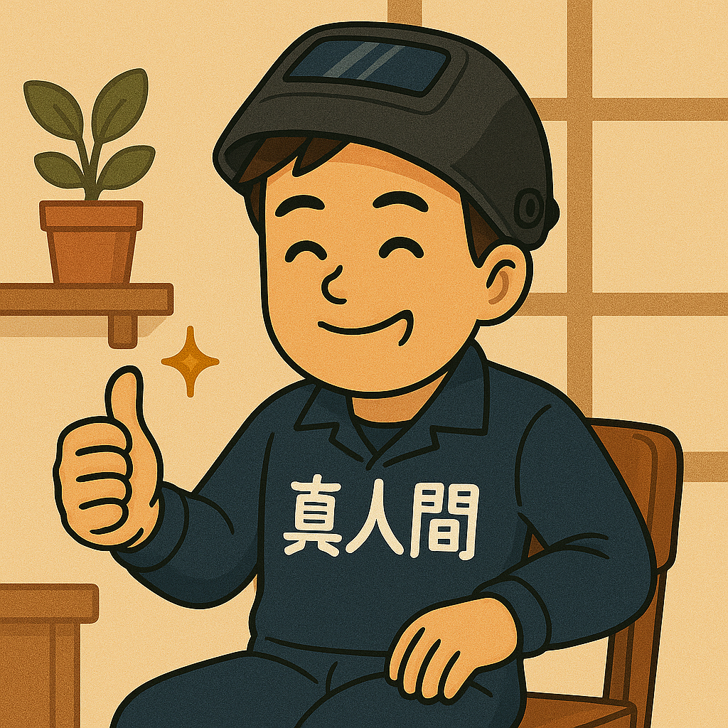 真人間になった溶接職人