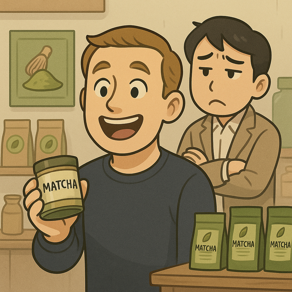 抹茶を買う外国人と高すぎて手が出ない日本人
