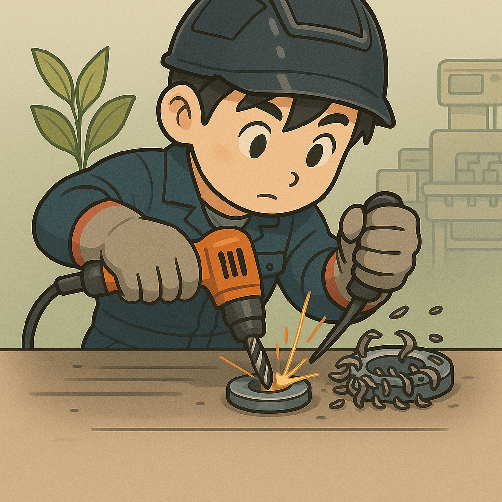 異物混入にならないように気をつける職人