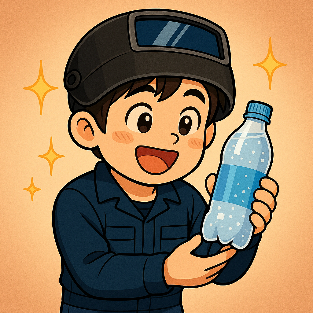 やっぱコレ!喜ぶ溶接マン
