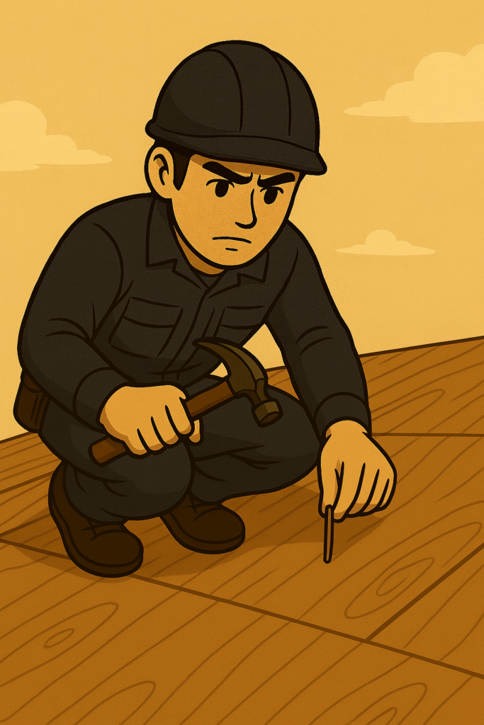 手抜きを許さず、誇りを持って施工する職人の姿。信頼できる工務店を見抜くための本質を表す。