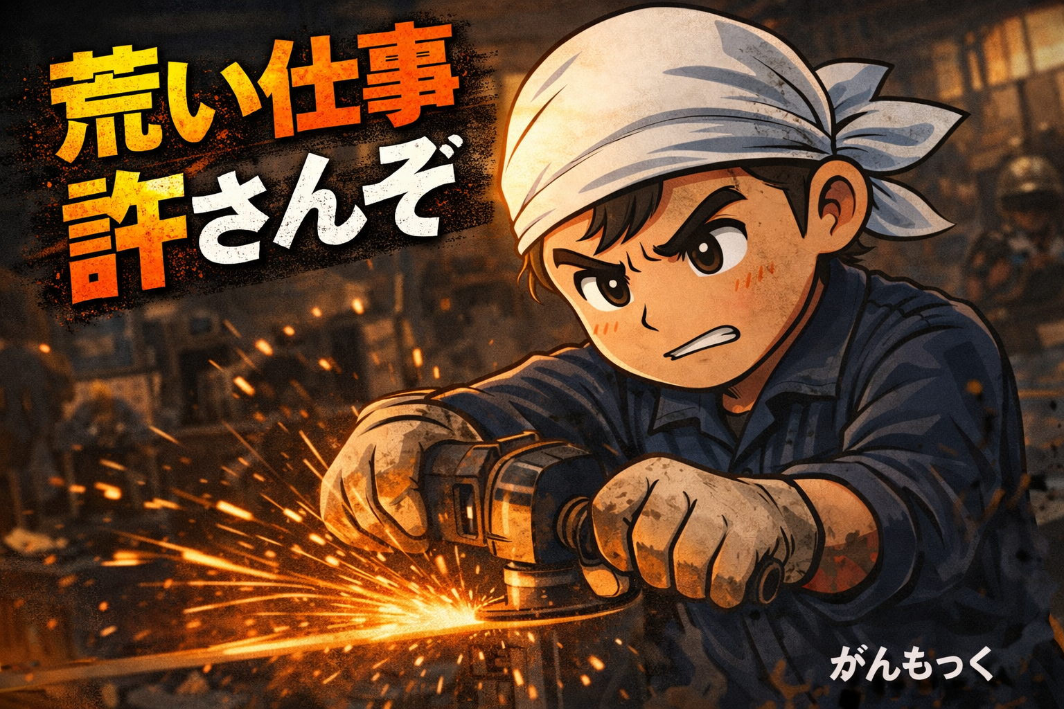 手を抜かない職人を表現した画像