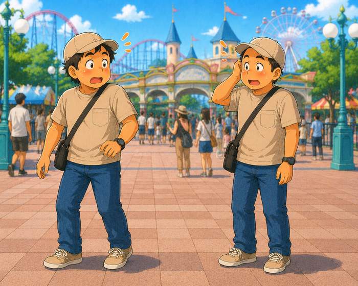 テーマパークで服が被って気まずい職人