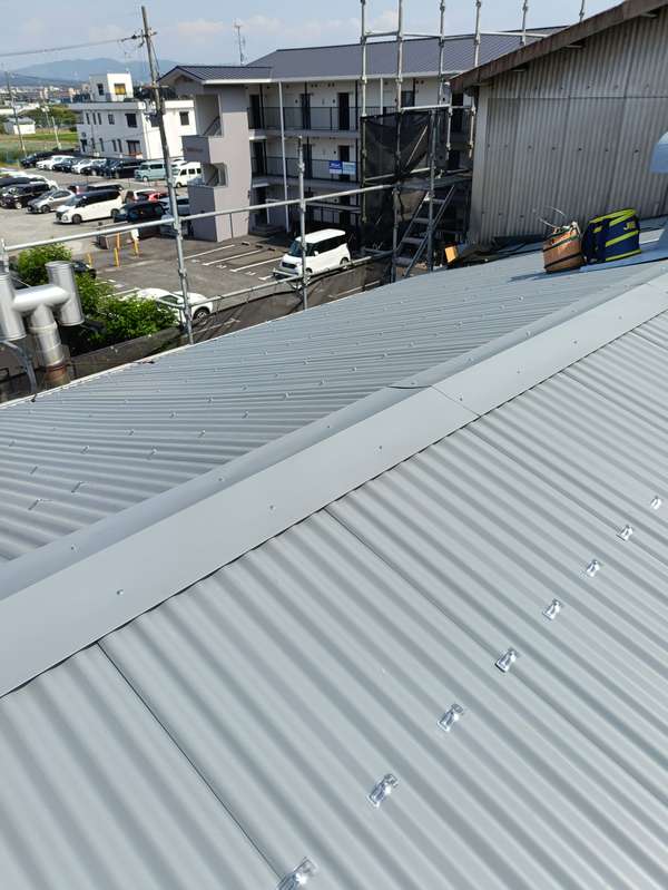 実際の屋根工事の現場